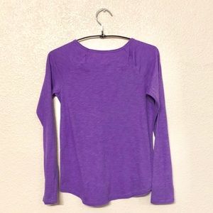 plain purple long sleeve shirt